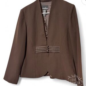 Positive Attitude Dark Brown Blazer